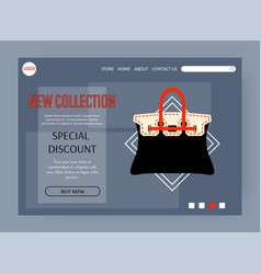 Bags Store Landing Page Fashion Collection