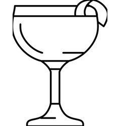 Glass Drink Sidecar Cocktail Line Icon