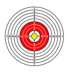 Shooting Range Paper Target With Divisions Marks