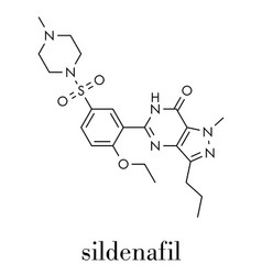 Sildenafil Erectile Dysfunction Drug Molecule