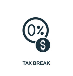 Tax Break Icon Simple Element From Crisis