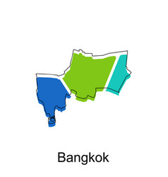 Bangkok Map Map Of Thailand Design Template