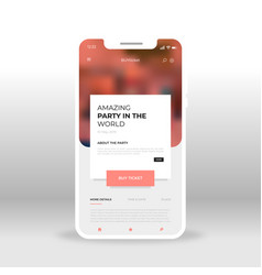 Red Ticket Seller Ui Ux Gui Screen For Mobile