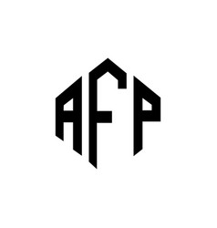 Afp Letter Logo Design With Polygon Shape