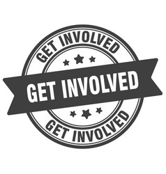 Get Involved Stamp Label