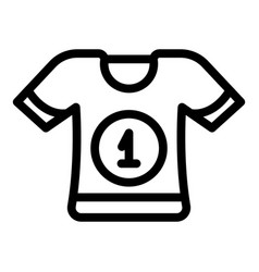 Jockey Tshirt Icon Outline Horse Race