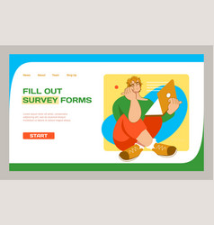 Fill Out Survey Forms Landing Page Online