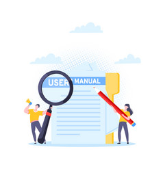 User Manual Guide Book Flat Style Design