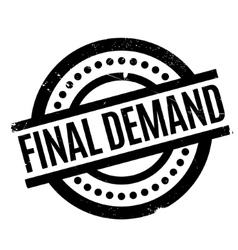 Final Demand Rubber Stamp