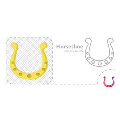 Horseshoe Isolated Flat Line Icon