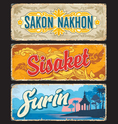 Sakon Nakhon Sisaket And Surin Province Plates