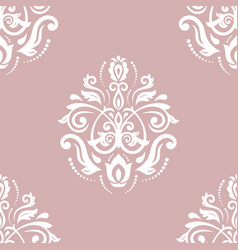 Orient Damask Seamless Background With