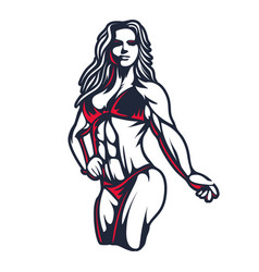 Fitness Bikini Woman Or Girl Figure Silhouette