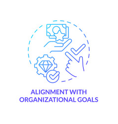 Alignment With Organizational Goals Blue Gradient