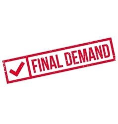 Final Demand Rubber Stamp