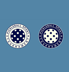 Pickleball Round Logo Design