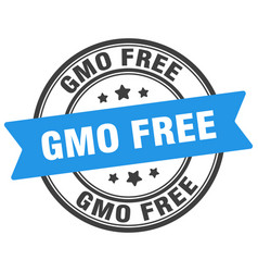 Gmo Free Stamp Label On Transparent