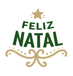 Feliz Natal Lettering Message