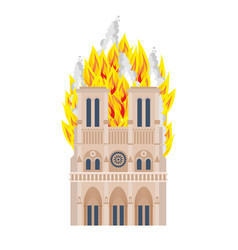 Notre Dame De Paris Fire Burning Rohistoric