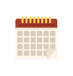 Calendar Data Icon Flat Time Work