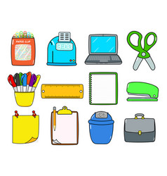 Funny Work Items Characters Bundle Set Hand