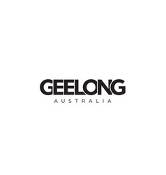 Geelong In The Australia Emblem Design