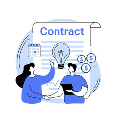 Licensing Contract Abstract Concept