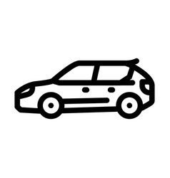 Cuv Crossover Line Icon