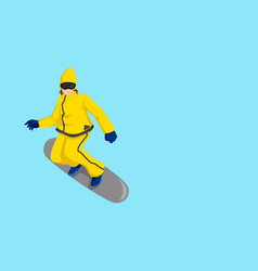 Cartoon Of A Snow Boarder