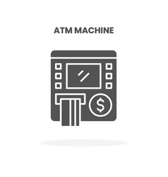 Credit Card Atm Machine Glyph Icon