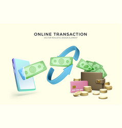 Online Service Money Transaction Business Banner