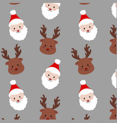 Santa Claus With Deer Pattern