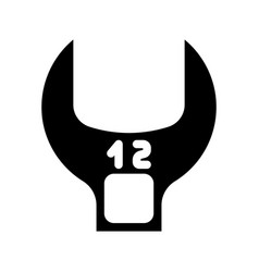 Crowfoot Wrench Glyph Icon