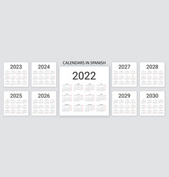 Spanish Calendar 2022 2023 2024 2025 2026 2027