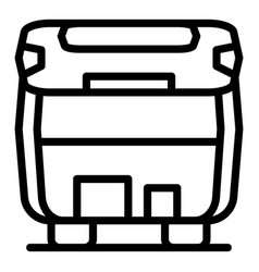 Empty Car Trunk Icon Outline Style