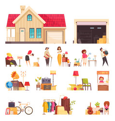 Garage Sale Icons Set