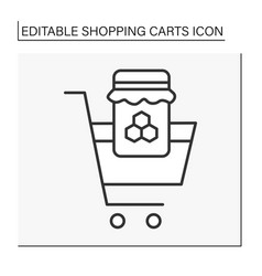 Shopping Line Icon