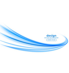 Abstract Blue Line Streak Wave Background Design