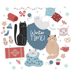 Collection Cozy Winter Time Cute Cats And Things