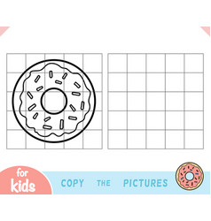 Copy The Picture Education Game For Children Donut