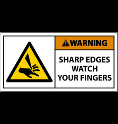 Warning Sharp Edges Watch Your Fingers On White