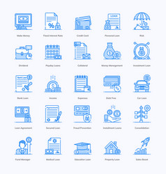 Personal Loans Flat Icons Pack