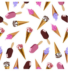 Seamless Ice Cream Pattern