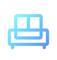 Sofa Pixel Perfect Gradient Linear Ui Icon