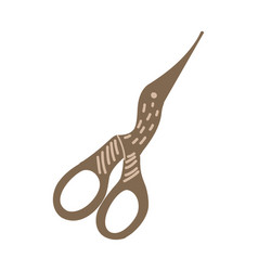 Flat Scissors Hand Drawn Hobby Accessories