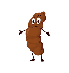 Funny Poo Excrement Cartoon Confused Poop Emoji