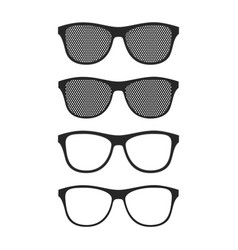 Striped Perforation Sunglasses