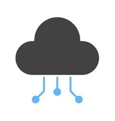 Cloud Data Distribution Icon Image