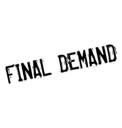 Final Demand Rubber Stamp