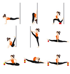 Splits With Blocks And A Wall Stretching Yoga